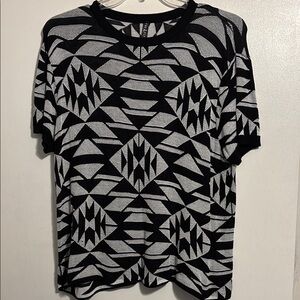 Monochrome Geometric Women's sweater